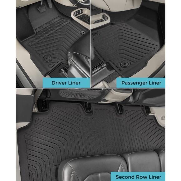 Chrysler Pacifica 2017-24 Floor Mats & Cargo Liner *Check Fitment In Last Photo - Picture 2 of 5